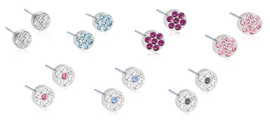 Brilliance Plenary 5mm - Titanium Earrings